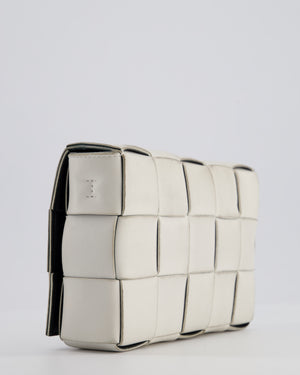 Bottega Veneta Off White Small Cassette Intrecciato Leather Bag RRP £1,970