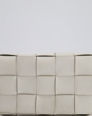 Bottega Veneta Off White Small Cassette Intrecciato Leather Bag RRP £1,970