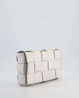 Bottega Veneta Off White Small Cassette Intrecciato Leather Bag RRP £1,970