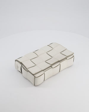 Bottega Veneta Off White Small Cassette Intrecciato Leather Bag RRP £1,970