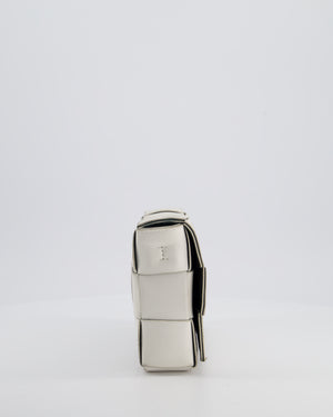 Bottega Veneta Off White Small Cassette Intrecciato Leather Bag RRP £1,970