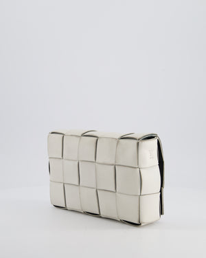Bottega Veneta Off White Small Cassette Intrecciato Leather Bag RRP £1,970