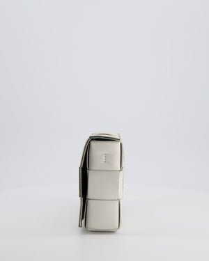 Bottega Veneta Off White Small Cassette Intrecciato Leather Bag RRP £1,970