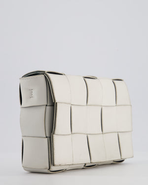 Bottega Veneta Off White Small Cassette Intrecciato Leather Bag RRP £1,970