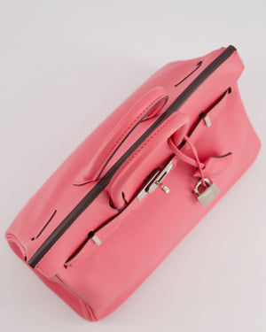 Hermès Birkin 25 Retourne Bag in Rose Azalee Swift Leather with Palladium Hardware