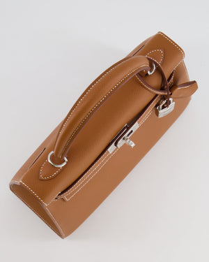 Hermès Kelly 25 Sellier Bag in Gold Epsom Leather with Palladium Hardware