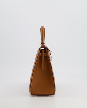 Hermès Kelly 25 Sellier Bag in Gold Epsom Leather with Palladium Hardware