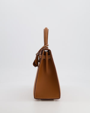Hermès Kelly 25 Sellier Bag in Gold Epsom Leather with Palladium Hardware