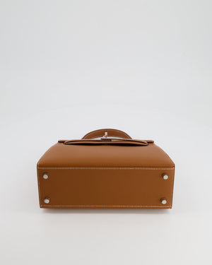 Hermès Kelly 25 Sellier Bag in Gold Epsom Leather with Palladium Hardware
