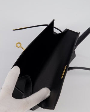 *LIMITED EDITION* Hermès Kelly II 20 En Desordre Bag In Noir Epsom Leather With Gold Hardware