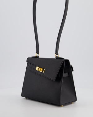 *LIMITED EDITION* Hermès Kelly II 20 En Desordre Bag In Noir Epsom Leather With Gold Hardware