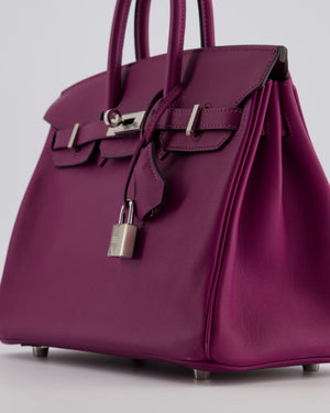 *FIRE PRICE* Hermès Birkin 25 Retourne Bag in Anemone Swift Leather with Palladium Hardware