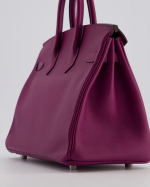*FIRE PRICE* Hermès Birkin 25 Retourne Bag in Anemone Swift Leather with Palladium Hardware