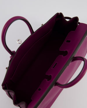 *FIRE PRICE* Hermès Birkin 25 Retourne Bag in Anemone Swift Leather with Palladium Hardware