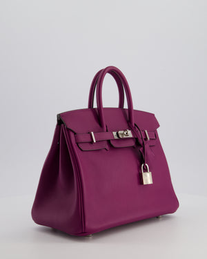 *FIRE PRICE* Hermès Birkin 25 Retourne Bag in Anemone Swift Leather with Palladium Hardware
