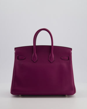 *FIRE PRICE* Hermès Birkin 25 Retourne Bag in Anemone Swift Leather with Palladium Hardware