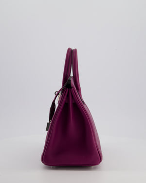 *FIRE PRICE* Hermès Birkin 25 Retourne Bag in Anemone Swift Leather with Palladium Hardware