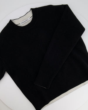 Christian Dior Black Chashmere J'Adior Jumper Size FR 34 (UK 6) RRP £1,700