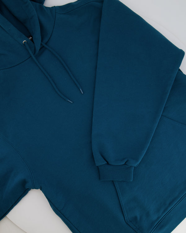 Balenciaga Unisex Petrol Blue Tracksuit Set with White Embroidered Logo Detail Size XS/S (UK6/8) RRP £1,250