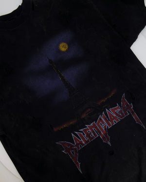 Balenciaga Grey Oversized Paris Moon T-Shirt Size L (UK 12) RRP £730