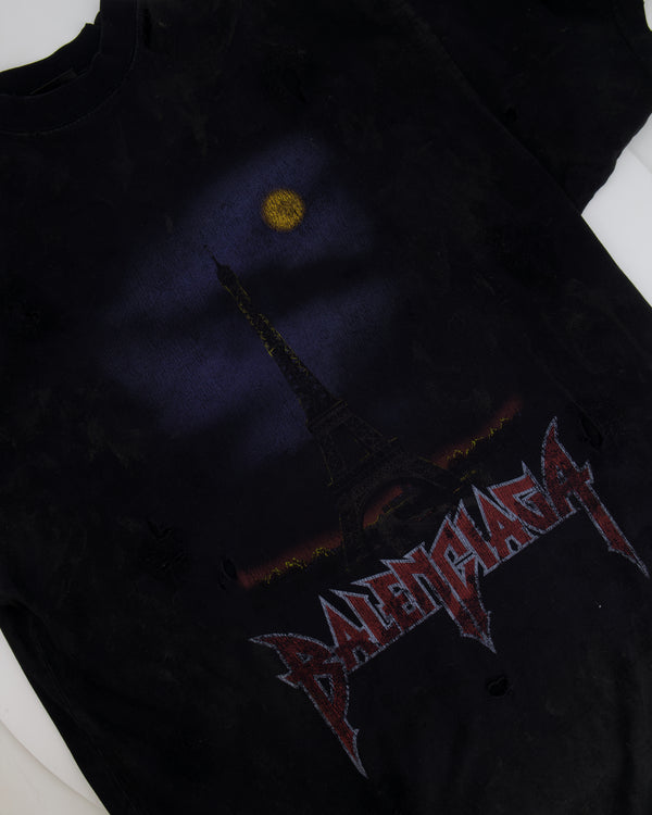 Balenciaga Grey Oversized Paris Moon T-Shirt Size L (UK 12) RRP £730