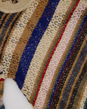 Missoni Brown Crochet Long Sleeve Dress Size IT 40 (UK 8)