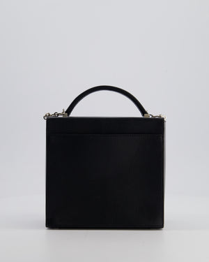 *FIRE PRICE* Hermès Cinhetic Box Bag in Noir Chevrè Chamkila Leather with Palladium Hardware