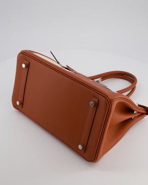 *HOT & RARE* Hermès Birkin 30 Retourne Colormatic Bag in Cuivre, Nata, Bleu Brume, Chai and Lime Swift Leather with Palladium Hardware
