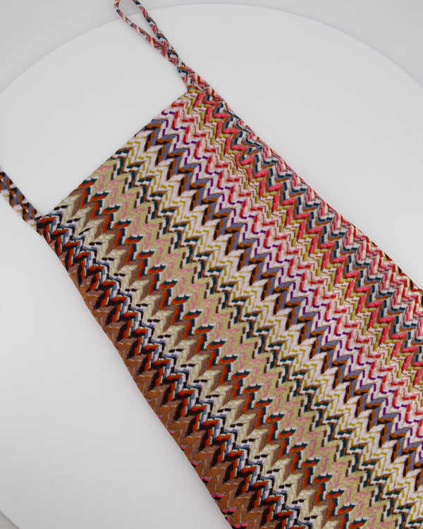 Missoni Multicolour Metallic Maxi Dress with Open Back Size IT 40 (UK 8)