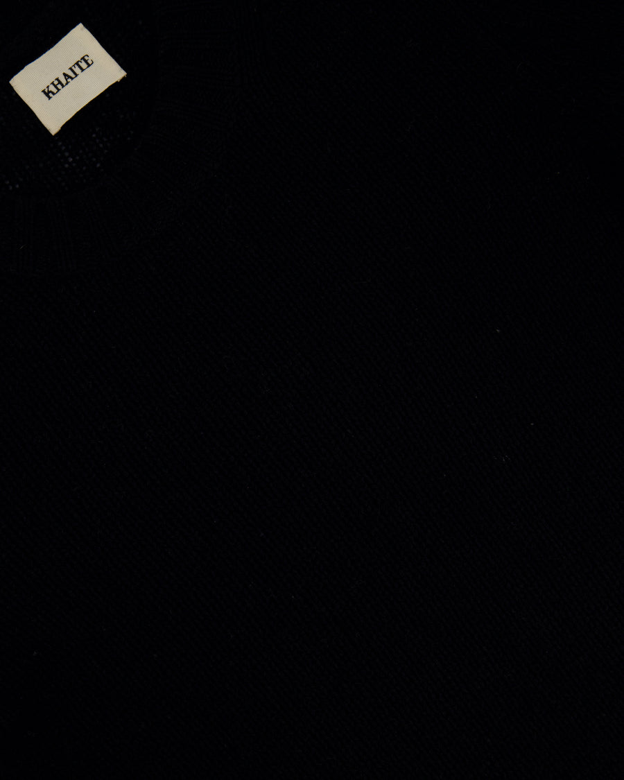 Khaite Black Long-Sleeve Cashmere Jumper Size M (UK 10)