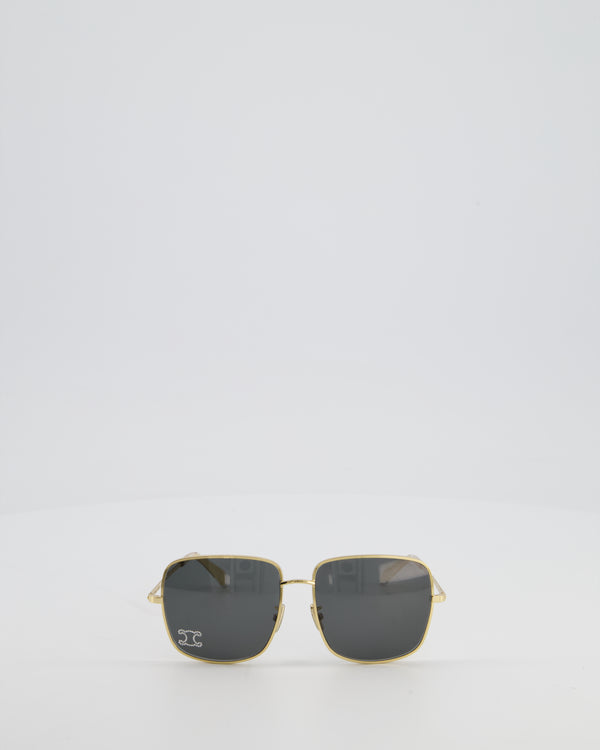 Celine Black Triomphe Rhinestone 01 Sunglasses
