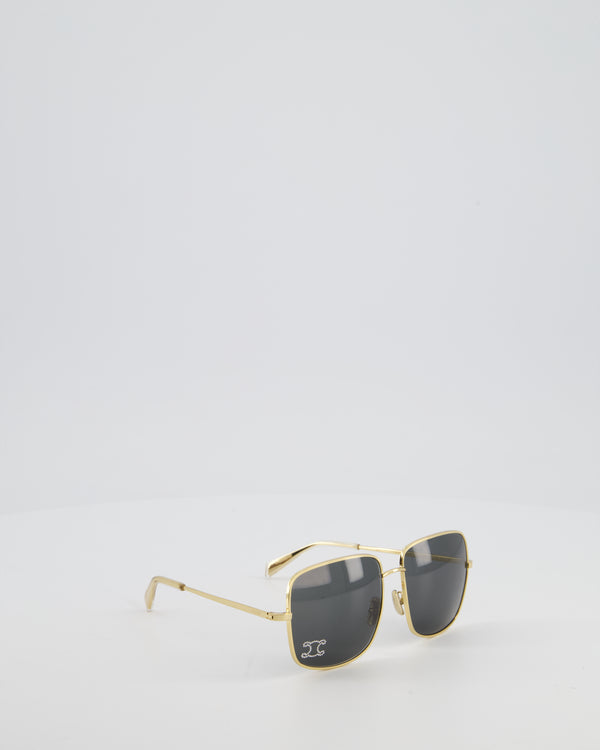 Celine Black Triomphe Rhinestone 01 Sunglasses