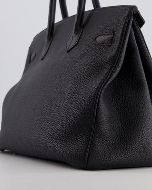 Hermès Birkin 35 Retourne Bag in Black Togo Leather with Gold Hardware