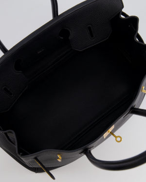 Hermès Birkin 35 Retourne Bag in Black Togo Leather with Gold Hardware