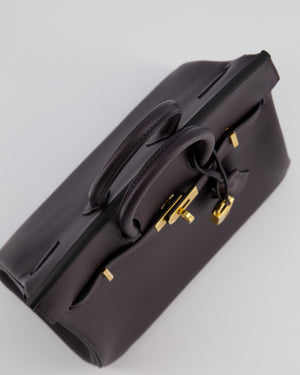 *HOLY GRAIL* Hermès Birkin Bag 25cm in Prunoir Swift Leather with Gold Hardware