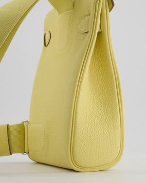 Hermès Hac A Dos PM Bag in Jaune Poussin Togo Leather with Palladium Hardware