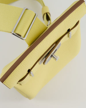 Hermès Hac A Dos PM Bag in Jaune Poussin Togo Leather with Palladium Hardware