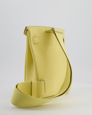 Hermès Hac A Dos PM Bag in Jaune Poussin Togo Leather with Palladium Hardware