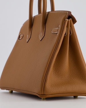 *HOT* Hermès Birkin 25 Retourne Bag in Gold Togo Leather with Gold Hardware