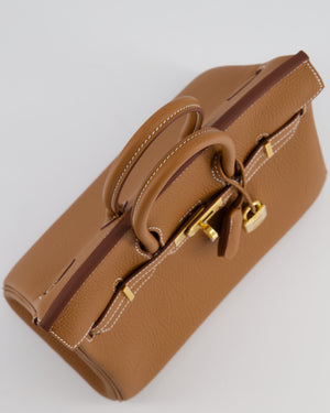 *HOT* Hermès Birkin 25 Retourne Bag in Gold Togo Leather with Gold Hardware