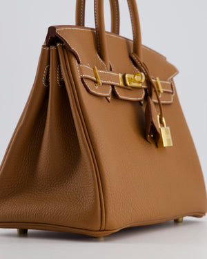 *HOT* Hermès Birkin 25 Retourne Bag in Gold Togo Leather with Gold Hardware
