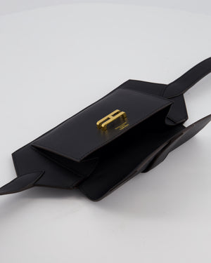 Hermès Elan Pocket 24 Belt Noir Swift Leather with Gold Hardware RRP £2,200