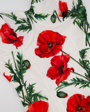 Dolce & Gabbana Red Floral Print Swimsuit Size IT 5 (UK XXL) RRP £795