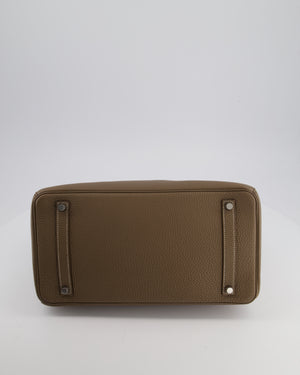 Hermès Birkin 35 Bag in Etoupe Togo Leather with Palladium Hardware