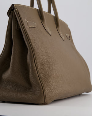 Hermès Birkin 35 Bag in Etoupe Togo Leather with Palladium Hardware
