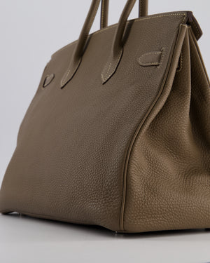 Hermès Birkin 35 Bag in Etoupe Togo Leather with Palladium Hardware