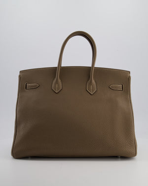 Hermès Birkin 35 Bag in Etoupe Togo Leather with Palladium Hardware