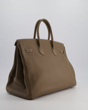 Hermès Birkin 35 Bag in Etoupe Togo Leather with Palladium Hardware