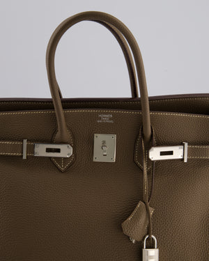 Hermès Birkin 35 Bag in Etoupe Togo Leather with Palladium Hardware
