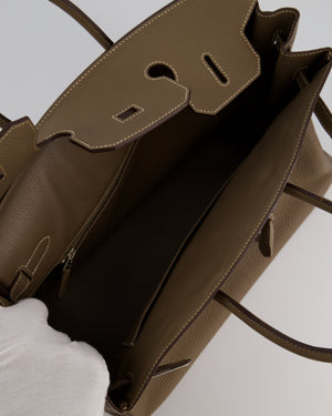Hermès Birkin 35 Bag in Etoupe Togo Leather with Palladium Hardware